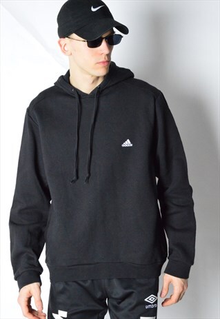 BLACK MINIMALIST ADIDAS HOODIE