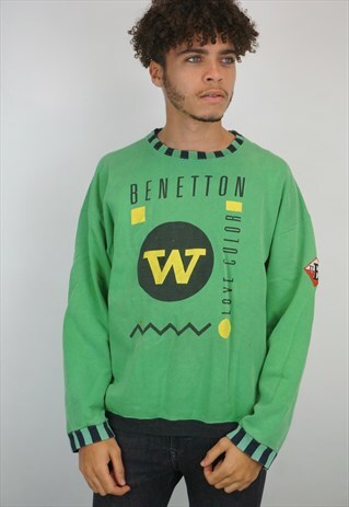 VINTAGE 90'S UNITED COLOURS OF BENETTON SWEATSHIRT