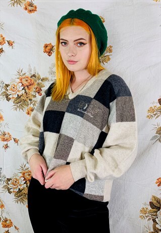 VINTAGE 80S THE SWEATER SHOP GOLF KNIT JUMPER