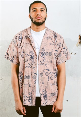 VINTAGE AZTEC PATTERN SHIRT
