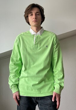 Vintage POLO RALPH LAUREN Rugby Shirt Long Sleeve Pullover