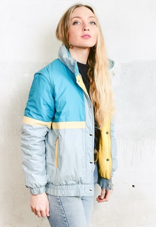 VINTAGE 90S SKI JACKET WITH DETACHABLE SLEEVES