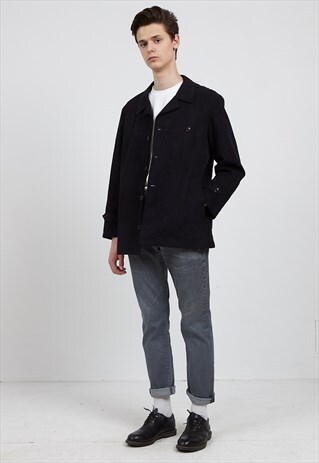 VINTAGE BLACK PEEK&CLOPPENBURG WORK WEAR JACKET