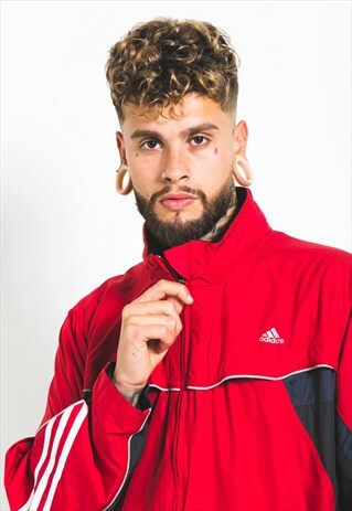 VINTAGE 80S ADIDAS WINDBREAKER JACKET / S3937