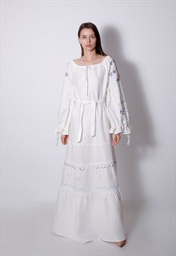 Uvia white ritual dress
