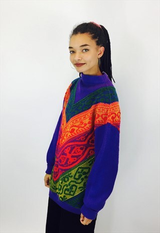 VINTAGE CHUNKY KNITTED JUMPER