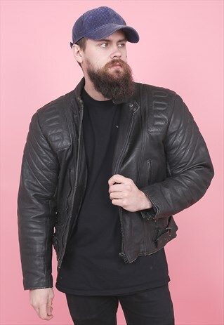 VINTAGE BIKER LEATHER MOTORCYCLE /R9048