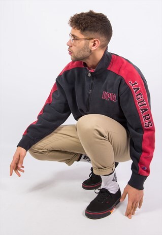 NFL JACKSONVILLE JAGUARS 1/4 ZIP CHAMPION SWEATSHIRT
