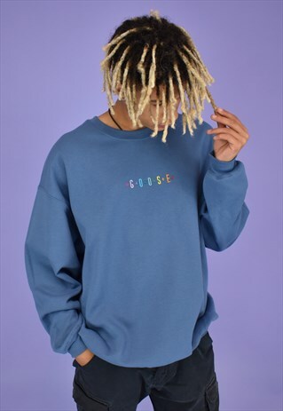G&G UNISEX INDIGO ORIGINAL GG SWEAT EM
