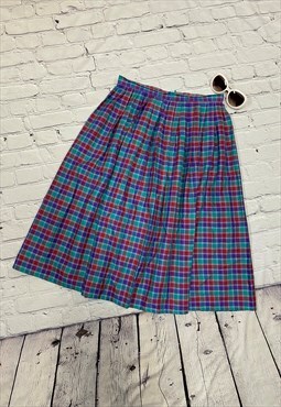 Vintage Checked Skirt