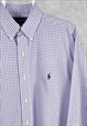 Vintage Ralph Lauren Check Shirt Long Sleeve Yarmouth XL