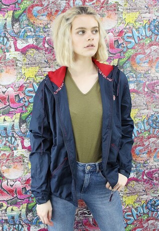 VINTAGE 90S SHELL JACKET / WIND BREAKER. UNISEX SPORTSWEAR.