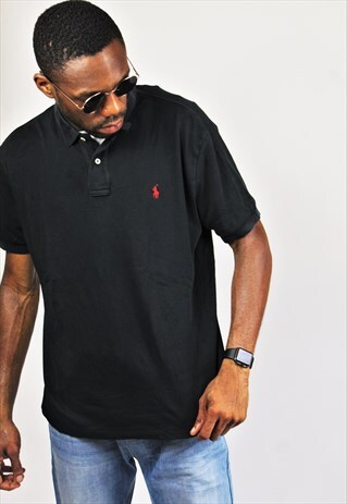 RETRO / 90'S / RALPH LAUREN / BLACK POLO
