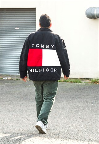 RARE VINTAGE TOMMY HILFIGER BIG LOGO SPELL OUT JACKET