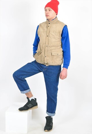 VINTAGE 90'S SUEDE LEATHER GILET