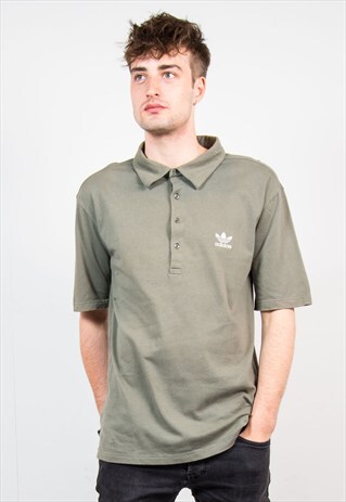 ADIDAS GREEN POLO T-SHIRT