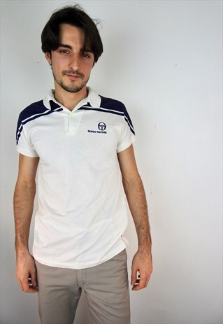 VINTAGE SERGIO TACCHINI WHITE POLO