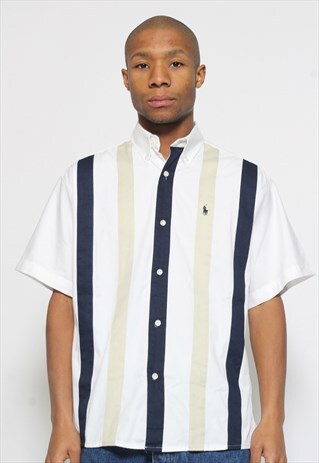 VINTAGE RALPH LAUREN BOWLING STRIPE SHIRT