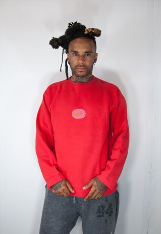NIKE RED VINTAGE SWEATER