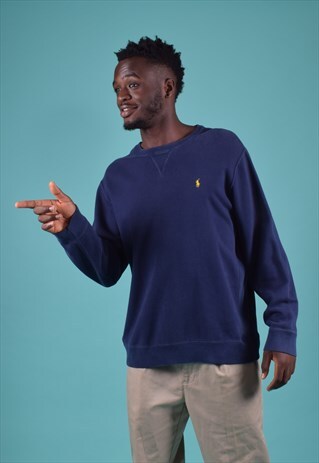 VINTAGE RALPH LAUREN NAVY SWEATSHIRT