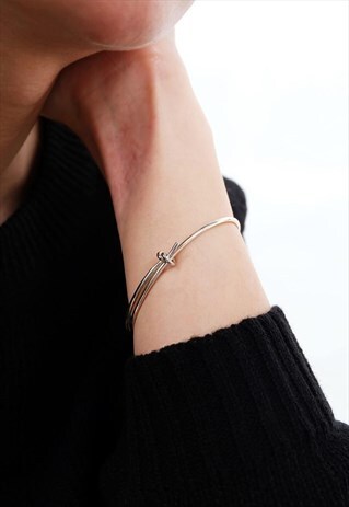 KNOT STERLING SILVER BANGLE