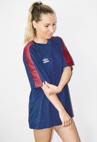 VINTAGE 90S UMBRO EMBROIDERED LOGO T-SHIRT TEE