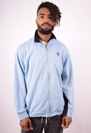 LOTTO MENS VINTAGE TRACKSUIT TOP JACKET LARGE BLUE 90S
