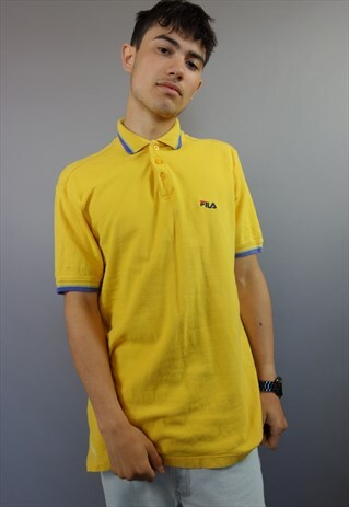 YELLOW FILA POLO SHIRT