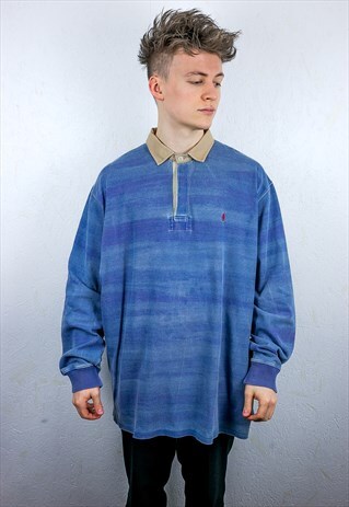VINTAGE RALPH LAUREN RUGBY POLO SHIRT