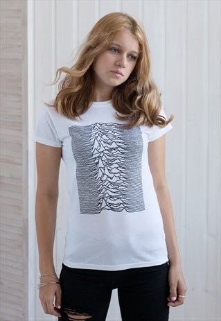 ARTWORK USED BY JOY DIVISION ON UNKNOWN PLEASURES -T SHIRT