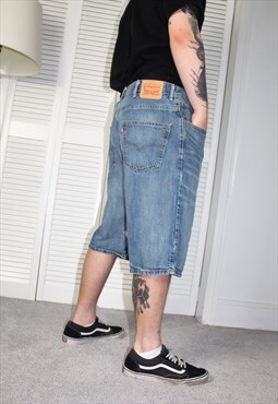 Vintage 90s Blue Levi's 569 Denim Shorts 38' Waist