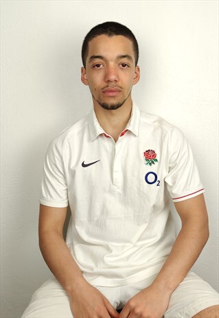 VINTAGE NIKE POLO SHIRT ENGLAND RUGBY TEAM