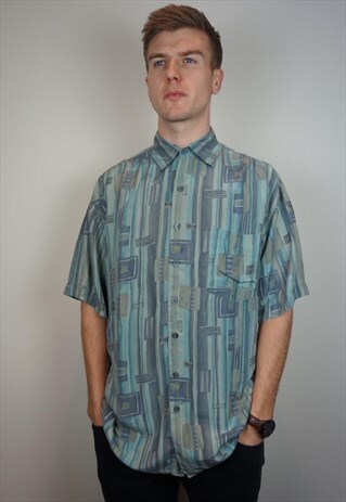 PURE SILK PATTERNED SHIRT