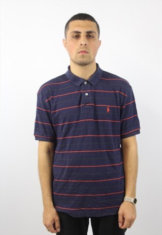 VINTAGE POLO RALPH LAUREN STRIPED POLO SHIRT