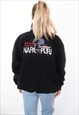 VINTAGE 90S NAPAPIJIRI 1/4 EMBROIDERED LOGO SWEATSHIRT