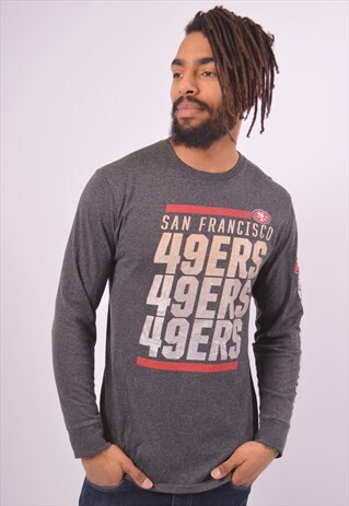 VINTAGE MAJESTIC 49 ERS SAN FRANCISCO TOP LONG SLEEVE GREY