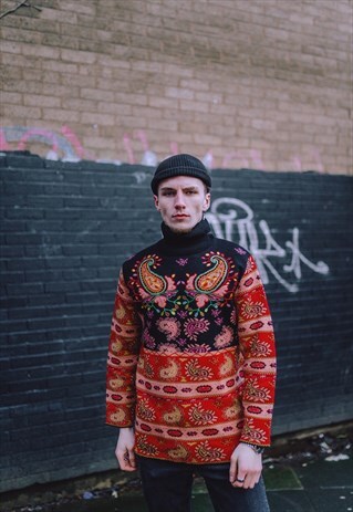 VINTAGE RARE KENZO JUNGLE TURTLE NECK JUMPER