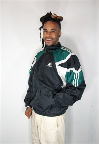 ADIDAS BLACK TRACKSUIT JACKET