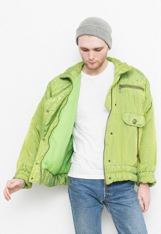 VINTAGE JACKET SKI GREEN WINTER SNOWBOARDING