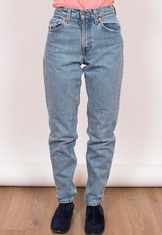 LEVI 550 LIGHT BLUE DENIM JEANS 25/31