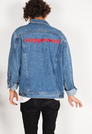 VINTAGE 80'S LEE EMBELLISHED DENIM JACKET / S1083