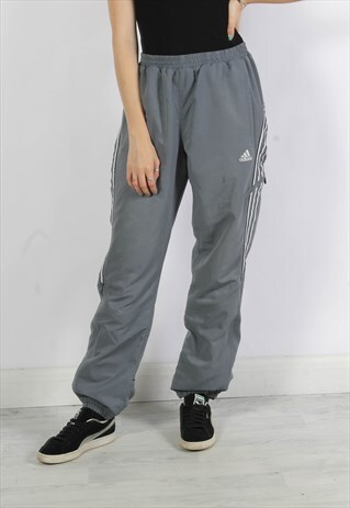VINTAGE ADIDAS JOGGING BOTTOMS GREY