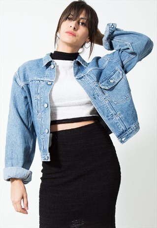 VINTAGE 80S CLASSIC LEVI'S BASIC DENIM JACKET / S1663