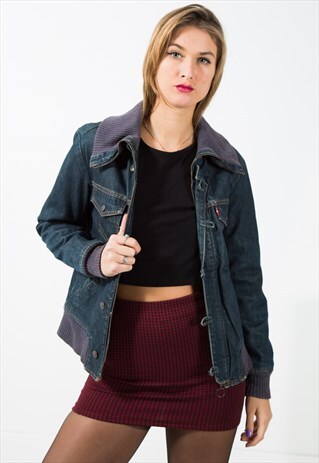VINTAGE 80S ORIGINAL LEVI'S LINED DENIM JACKET /S1921
