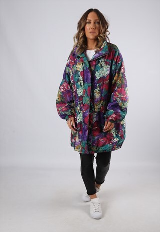 SKI JACKET SNOW SPORTS OVERSIZED PATTERNED UK 16 (BJ2T)
