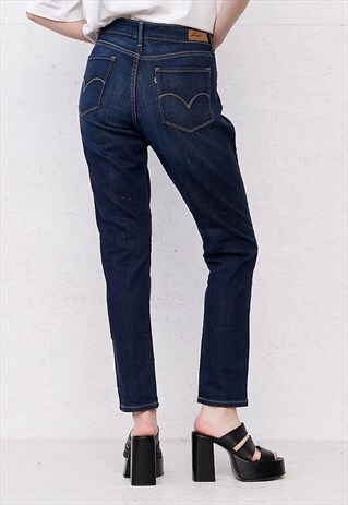 VINTAGE DARK BLUE LEVI'S LOW WAISTED DENIM JEANS