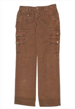 Polo Jean 90's Cargo Pockets Trousers / Pants 30 Tan Brown