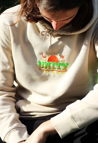 DESERT SAND PULLOVER UNITY EMBROIDERED SPACE HOODIE