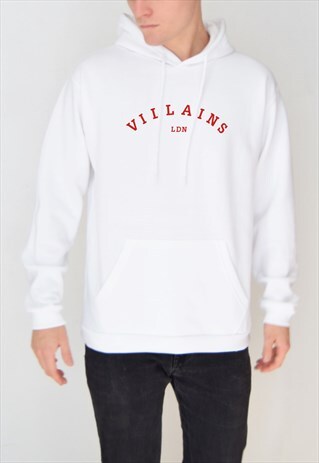 WHITE VILLAINS LDN (RED) HOODIE