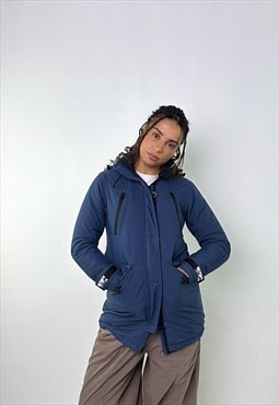 Navy Blue y2ks The North Face Puffer Jacket Coat